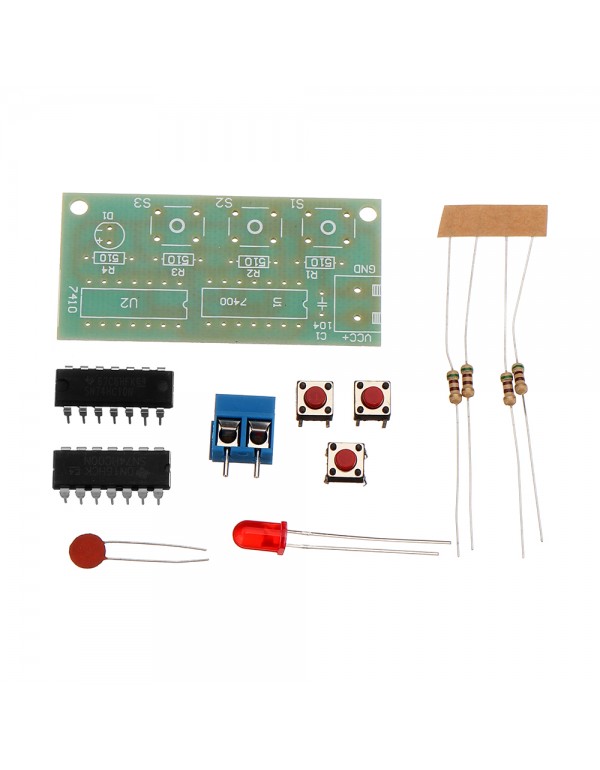 5pcs DIY Three Person Voter Module Kit DIY Electronic Production Kit 74HC00+74HC10